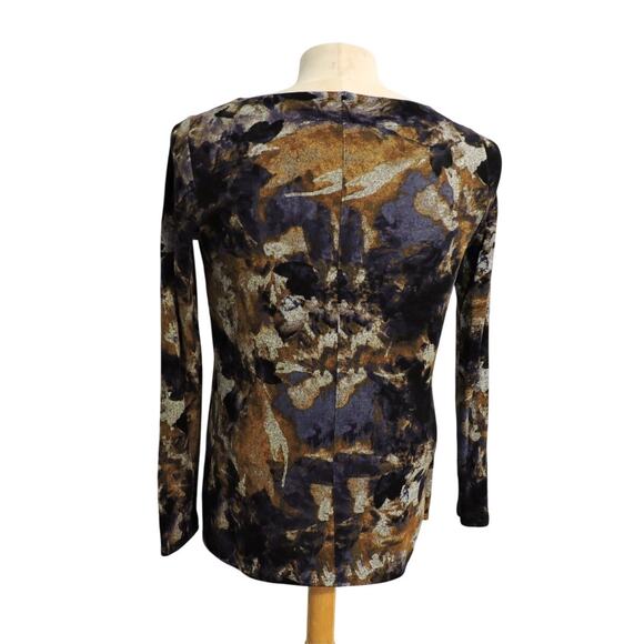 Simply Vera Multi Color Sweater Cowl Neck Drape Front Sz XS - Picture 5 of 7